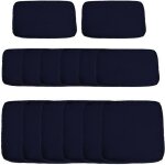 Outsunny - housse de coussin - polyester - 65x8x65cm - bleu