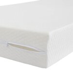 Housse rnove matelas coloris blanc 15 cm - terre de nuit 90x190