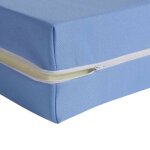 Housse r�nove matelas coloris bleu 13 cm 180gr / m� 140x200 - terre de nuit