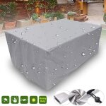 Housse salon de jardin rectangulaire tissu oxford 210d etanche protection de la neige anti - uv antipoussiere ... Housse salon de jardin rectangulaire tissu oxford 210d etanche protection de la neige anti - uv antipoussiere ...