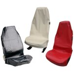 Housse de si�ge - iwh - similicuir noir - compatible airbag - universelle - lavable