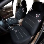 Housse de sige universel papillon brod auto convient voiture accessoires intrieurs de voiture couvre ...