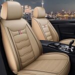 Housses de sige de voiture - joyfan - universelles - cuir synthtique - beige - installation facile