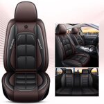 Housses de si�ge de voiture - mioloe - noir - cuir pu - universelles - compatible airbag
