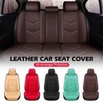 Housse de si�ge de voiture - momotou - beige - cuir pu - protection contre lusure - compatible airbag ...