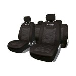 Housses de sièges - sparco - bk - universel - 11 pièces - compatible airbag - noir Housses de sièges - sparco - bk - universel - 11 pièces - compatible airbag - noir