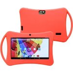 Housse tablette enfant etui silicone 7 pouces antichoc rouge yonis