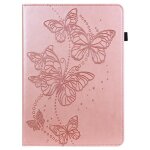 Housse tablette pour samsung galaxy tab a8 10. 5 2021 x200 x205 �tui papillon rose pu cuir avec rabat ...