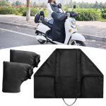 Housse de tablier de scooter - surenhap - noir - tissu pu - résistant au froid - universel Housse de tablier de scooter - surenhap - noir - tissu pu - résistant au froid - universel