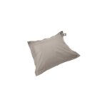 Housse vide de pouf de jardin en polyester taupe 180 x 145 cm - oviala