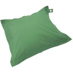 Housse vide de pouf de jardin en polyester vert cactus 180 x 145 cm - oviala