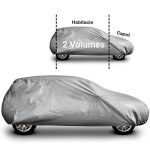 Housse voiture 2 volumes double werka pro taille m (432x185x145cm)