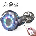 Hoverboard rcb 6. 5 pouces camouflage - bluetooth led moteur puissant