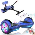 Hoverkart intelligent6. 5 hoverboard bluetoothled roueporte 7 - 10km - sisigad bleu