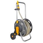 Hozelock chariot enrouleur de tuyau 60 m avec tuyau de 50 m