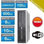 Hp 8000 pro - ssd 120go - hdd 500g 8go - win 10 - core2duo - cl� wifi