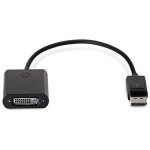 C�ble vid�o displayport / dvi - hp - adaptateur vid�o - noir - displayport m�le - dvi femelle