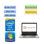 Hp probook 650 g2 - windows 7 - i3 8go 500go ssd - 15. 6 - webcam - ordinateur portable pc - bureautique ...