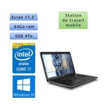Hp zbook 17 g3 - windows 10 - i7 64go 4to ssd - 17. 3 - webcam - m3000m - station de travail mobile pc ...