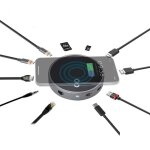 Hub usb - c 12 en 1 - moovy - moovy go hub - chargeur sans fil - aluminium - hdmi ethernet