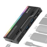 Hub usb - linq - lecteur disque dur ssd - 2 ports usb - lecteur carte tf - noir Hub usb - linq - lecteur disque dur ssd - 2 ports usb - lecteur carte tf - noir