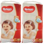 Huggies lot de 100 couches ultra comfort taille 4 (7 - 18kgs) avec les personnages disney