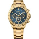 Montre chronographe - hugo boss - 1513340 - acier inoxydable - cadran bleu - 10 atm