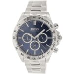 Hugo boss homme 44mm chronographe argent acier bracelet & boitier montre 1512963