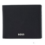 Porte - monnaie - hugo boss - classic grained wallet - cuir noir - protection rfid - 115 x 95 x 2 cm