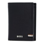 Porte - monnaie - hugo boss - iconic wallet - cuir 100% - noir - protection rfid