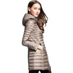 Boutique hugo - doudoune light femme lumire mi - longue couleur unie doudoune femme automne - hiver ...