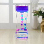 Huile sablier liquid - sabliers colors  bulles timer pretty waist desk decor cadeau danniversaire jouet ...