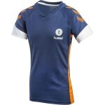 Hummel maillot de handball trophy jr - enfant garon - bleu marine blanc et orange