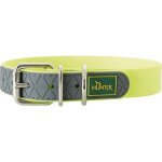 Hunter collier chien jaune fluo 28 - 36 cm ? imperm�able et robuste
