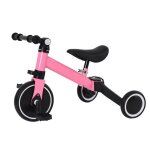 Tricycle 2 en 1 - huole - draisienne �volutive - pour enfants de 10 mois � 4 ans - couleur rose - 3 roues ...
