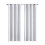 Huole. lot de 2 rideau occultant thermique � oeillets rideau chambre rideau fenetre isolation thermique ...