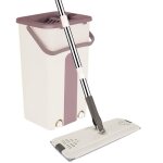 Huole. ensemble de balai serpill�re et seau kit balais serpill�re et 2 serpill�res r�utilisables