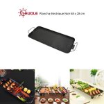 Plancha �lectrique - huole - 68 x 28 cm - rev�tement antiadh�sif - contr�le thermostat - chauffage rapide ...