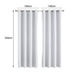 Huole. rideaux occultants isolant thermique anti froid design moderne � oeillets rideaux pour salon et ...