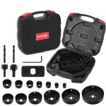 Scies cloches - hychika - 19 pcs avec mandrins - pvc et plastique