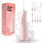 Hydropulseur jet dentaire sans fil sejoyirrigateur oral electrique portable ipx7 avec 4 modes / 6 busesrservo ...