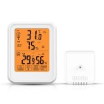 Hygromtre numrique sans fil thermomtre intrieur extrieur temprature et dhumidit avec cran tactile ...