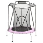 Hypermotion trampoline enfant 137cm avec filet de s�curit� - 3 - 8 ans (usqu� 25 kg) - maison et jardin ...