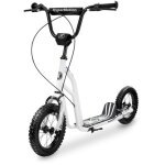 Hypermotion trottinette enfant (50 kg) cadre acier massif 2 freins hauteur r�glable 78 - 85cm roues gonflables ...