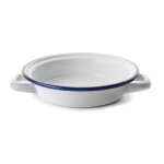 Plat rond - ibili - 904122 - acier �maill� - 24 x 24 x 5 cm - compatible lave - vaisselle
