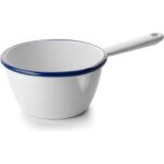 Ibili 904410 casserole conique avec bec verseur acier blanc / bleu 10 cm 11 x 6 x 23 cm