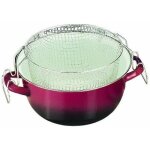 Friteuse avec marmite - ibili - volcn - 24 cm - acier �maill� vitrifi� - tous feux dont induction