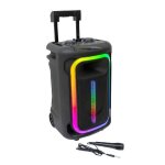 Ibiza sound mobile800 - enceinte bluetooth autonome active 12 / 30cm 800w avec tws effets lumineux micro ...