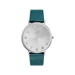 Montre - ice - watch - city tanner - cuir vert - cadran rond - vintage 70s