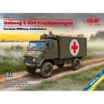 Icm - maquette camion unimog s 404 krankenwagen german military ambulance icm 35138 1:35 - ref : 13621 ...